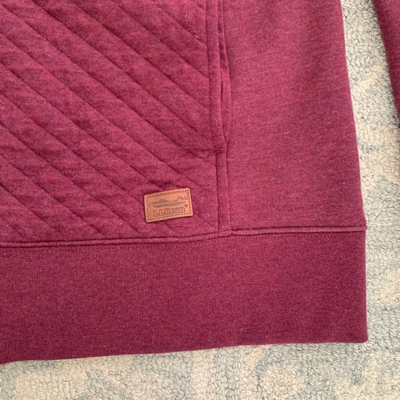 NWT L.L Bean Women’s Quilted Full Zip Sweatshirt MT - Picture 3 of 10
